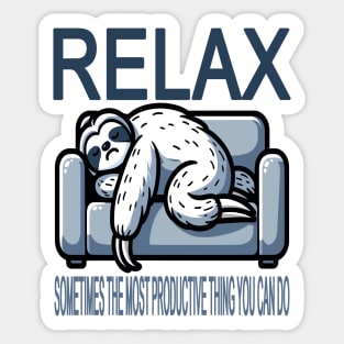 Productivity Through Relaxation: Mind Body Balance Sticker